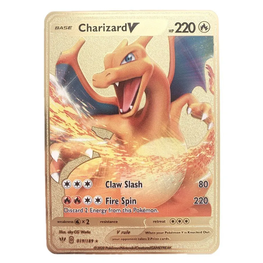 Metalická sběratelská kartička Pokémon - 1 ks legendární karta