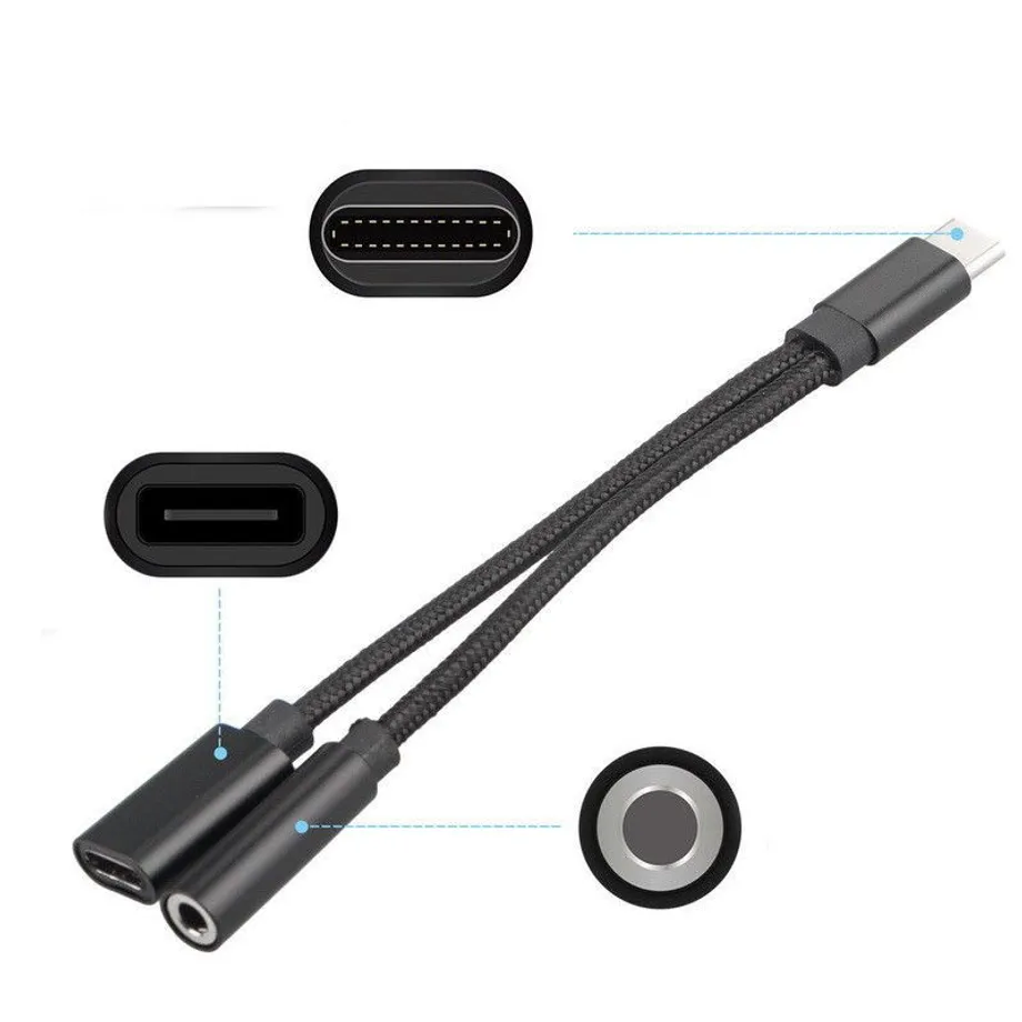 Adaptér USB-C na 3,5mm jack / USB-C