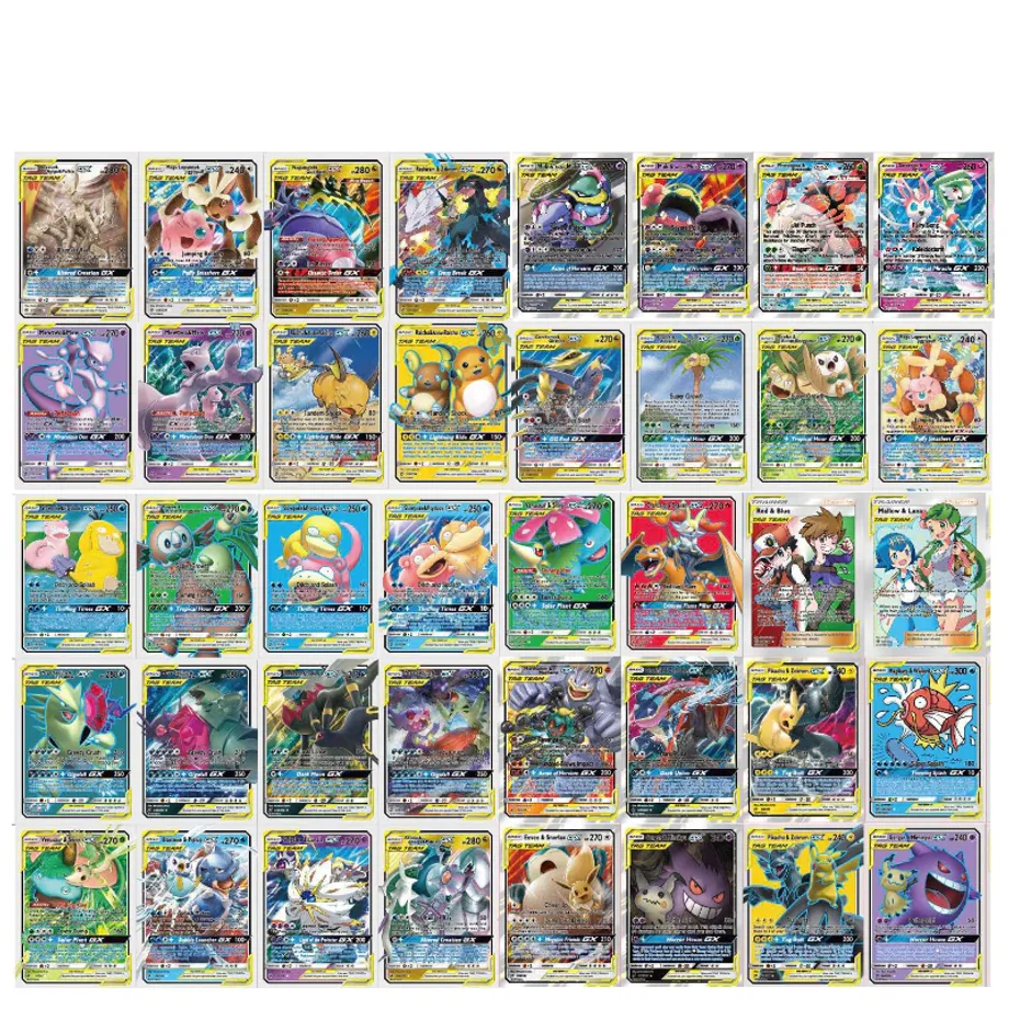 Sběratelské zářivé Pokémon kartičky - 20/50/60 ks