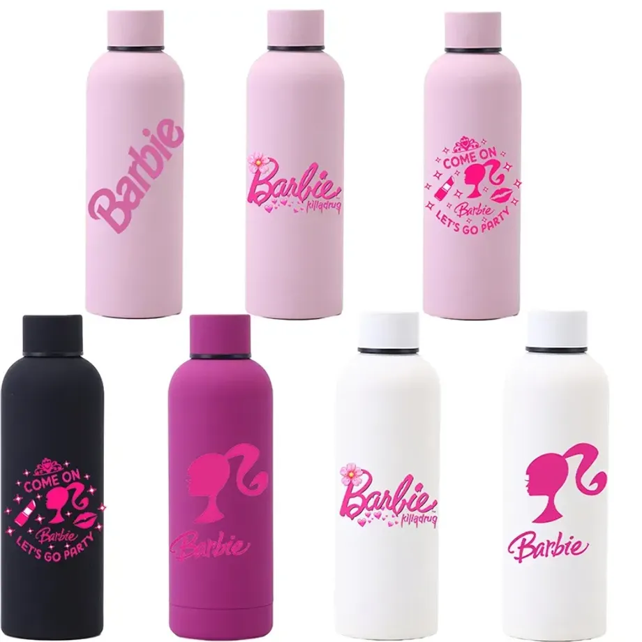 Univerzální trendy láhev na vodu s motivem Barbie 500 ml