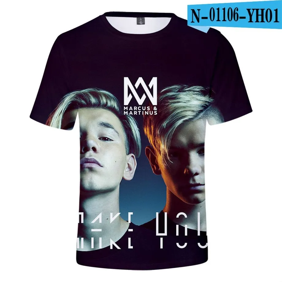 Moderní 3D tričko pro fanoušky Marcus Martinus 002 XS