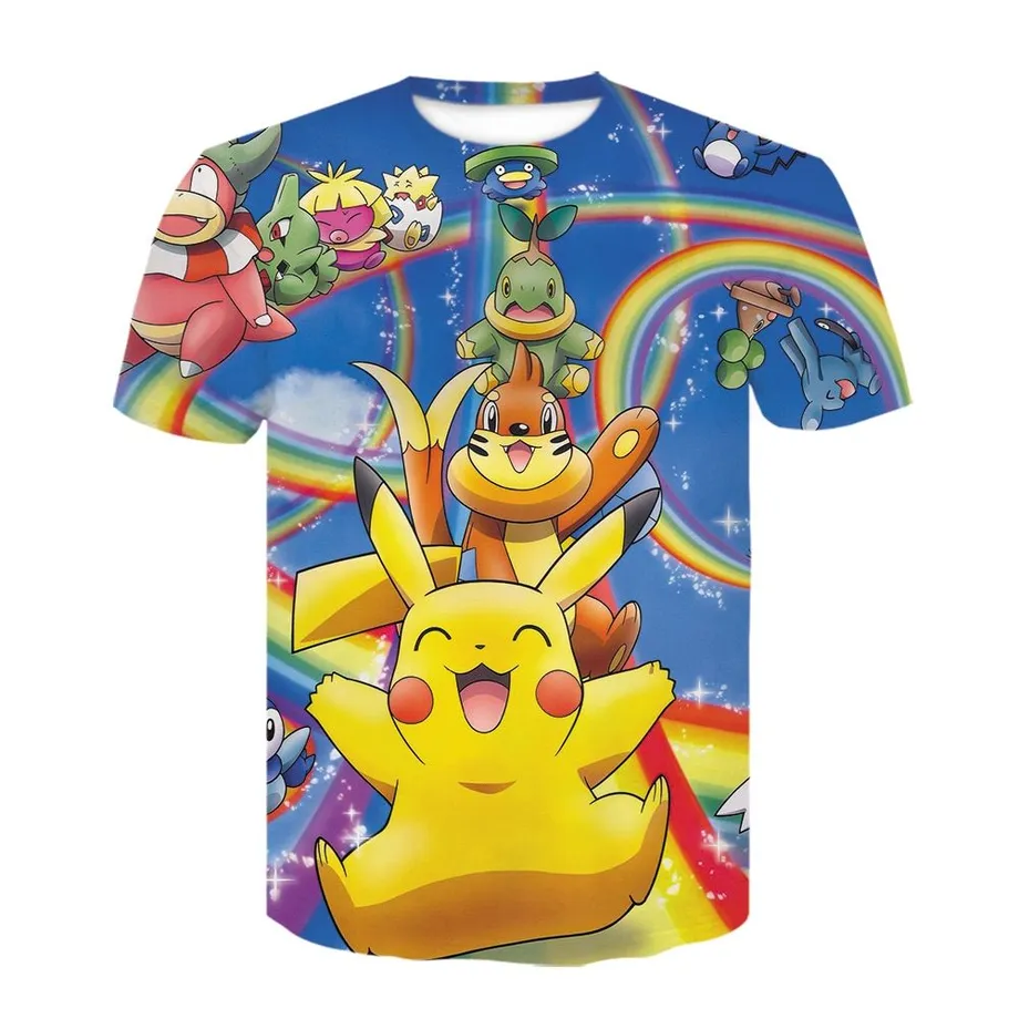 Stylové unisex tričko s 3D potiskem skvělých Pokemonů