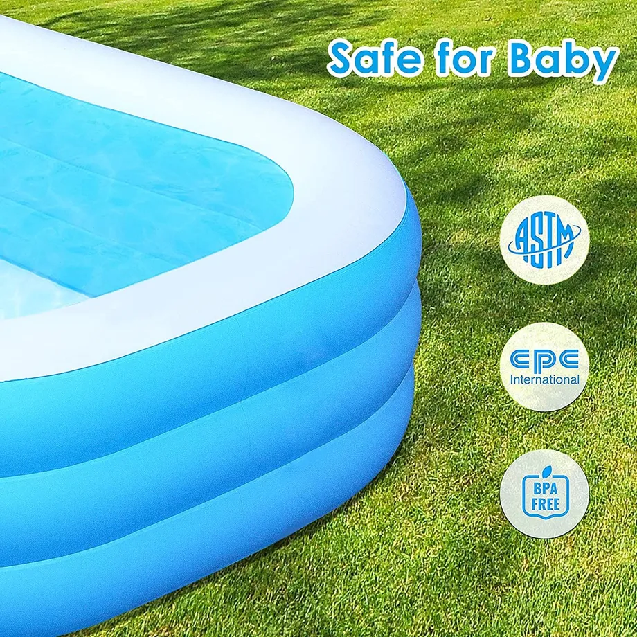 Velký nafukovací přenosný dětský bazén Blow Up Kiddie Pool