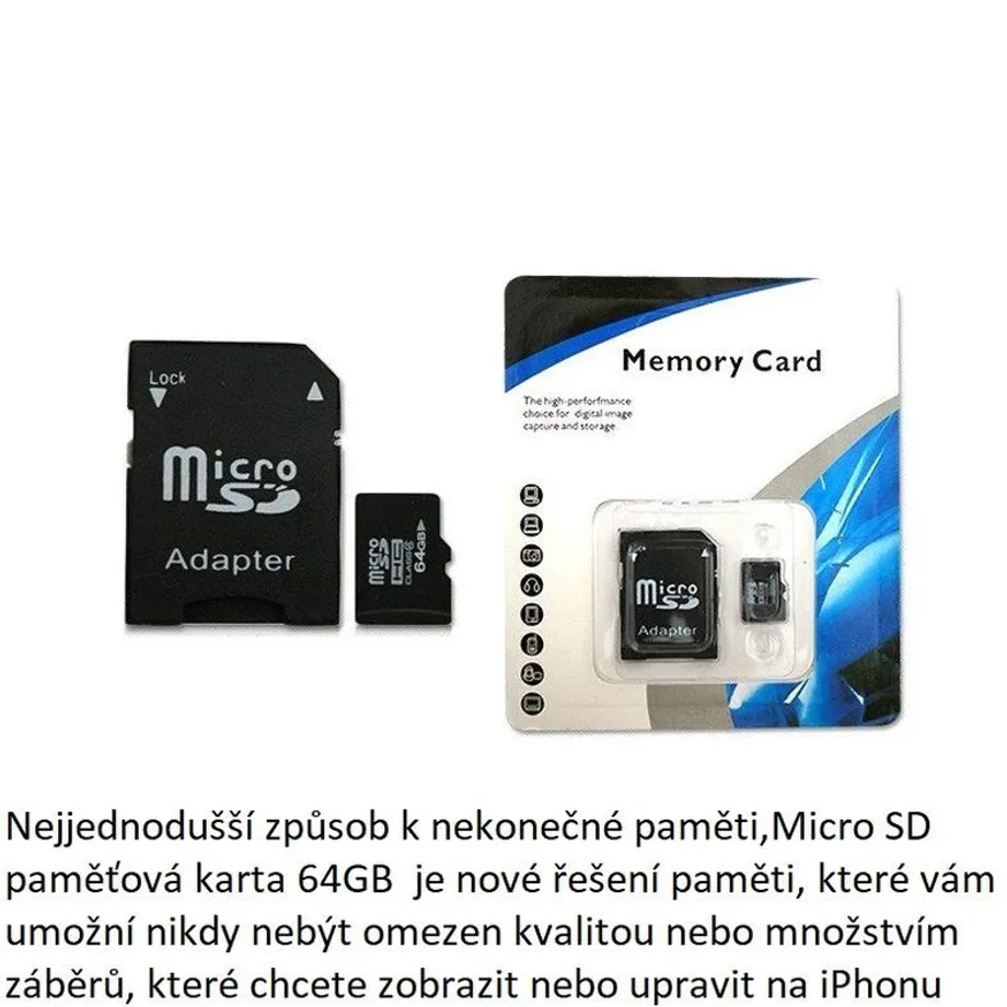 Memory card Micro SD paměťová karta 64GB