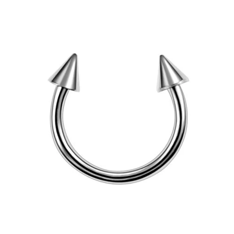 Trendy septum piercing do nosu s hrotem nebo kuličkou