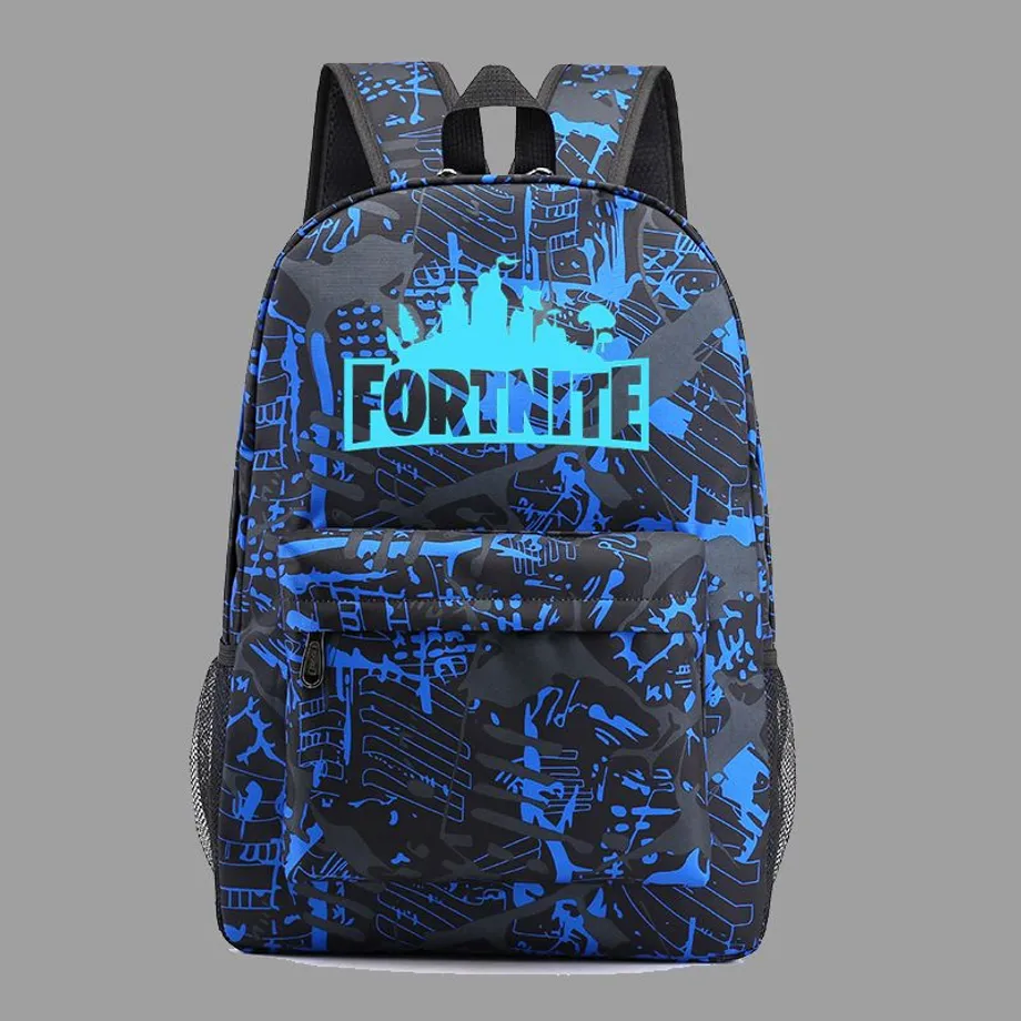 Světelný školní batoh s cool potiskem Fortnite