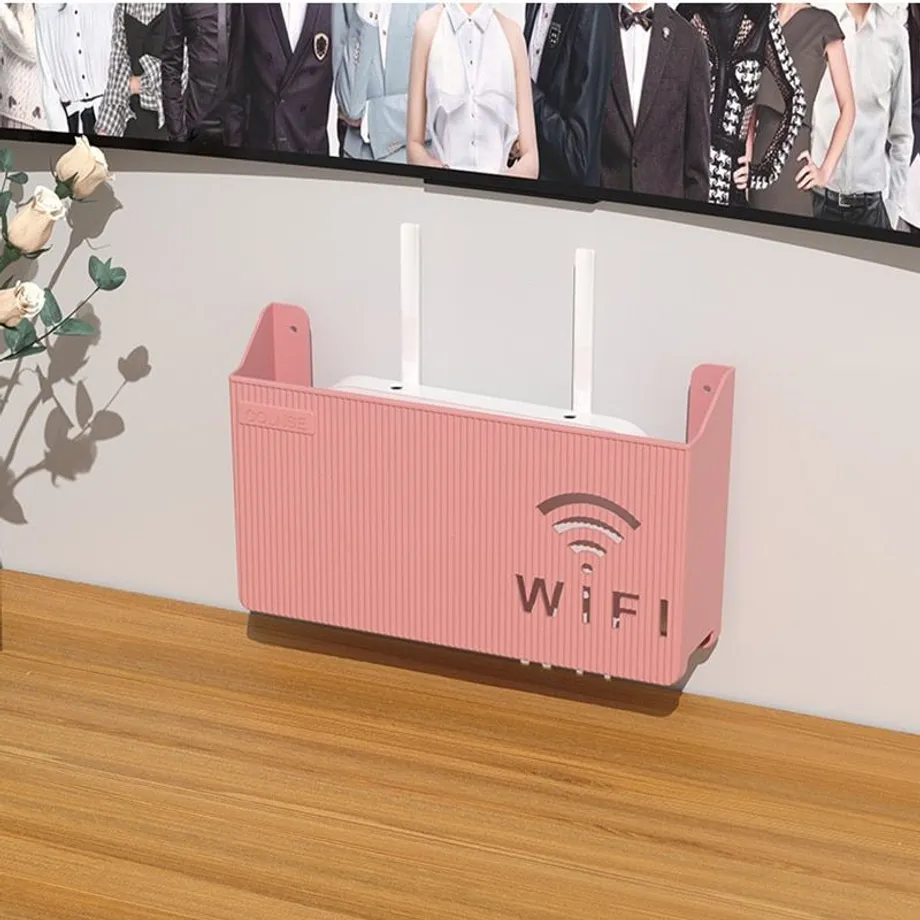 Nástěnný plastový box na wifi router