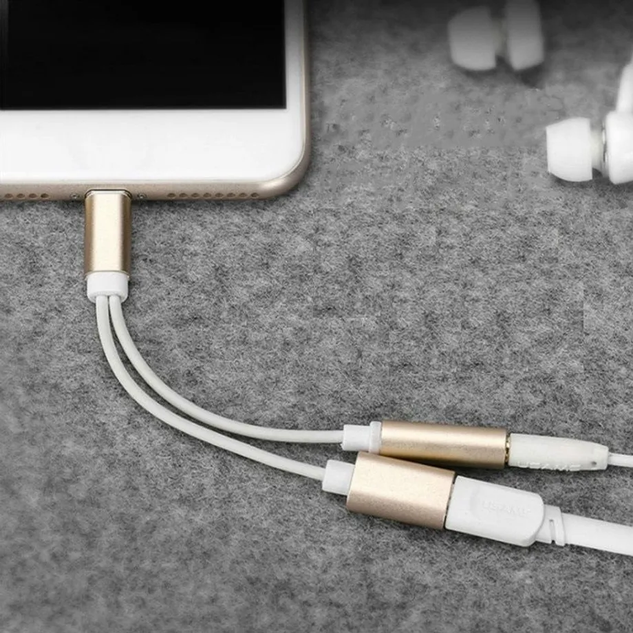 Redukce pro Apple iPhone lightning na 3,5mm jack / Lightning