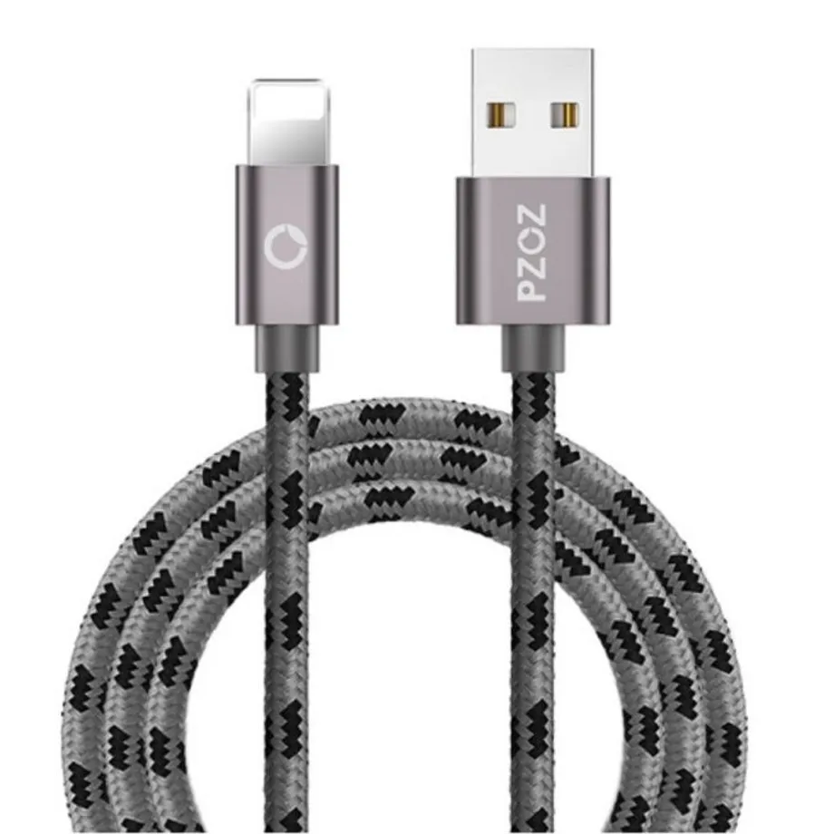 Rychlonabíjecí USB kabel pro iPhone - 4 barvy grey 2m