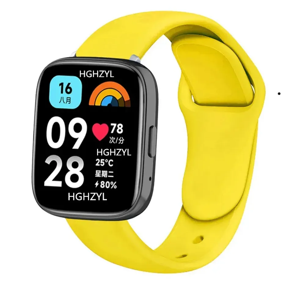 Silikonový pásek pro Xiaomi Redmi Watch 3 Active a 3 Lite - Náhradní náramek