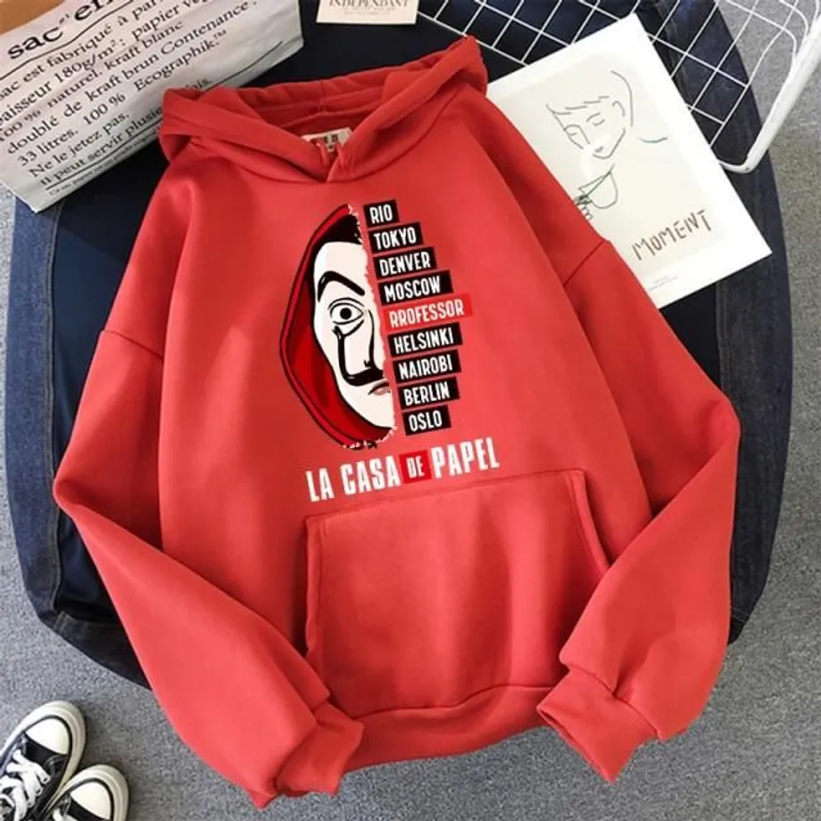 Unisex mikina Money Heist (La Casa De Papel) dmred607 xl