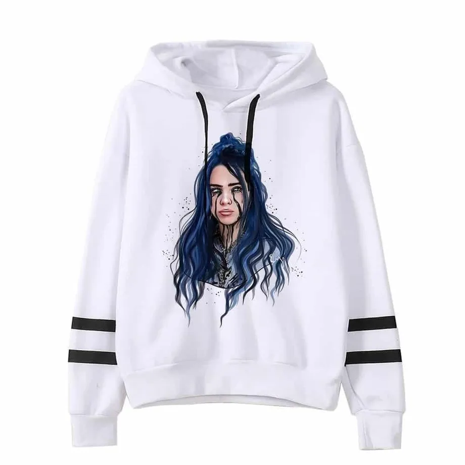 Mikina s kapucí ve stylu croptop Billie Eilish