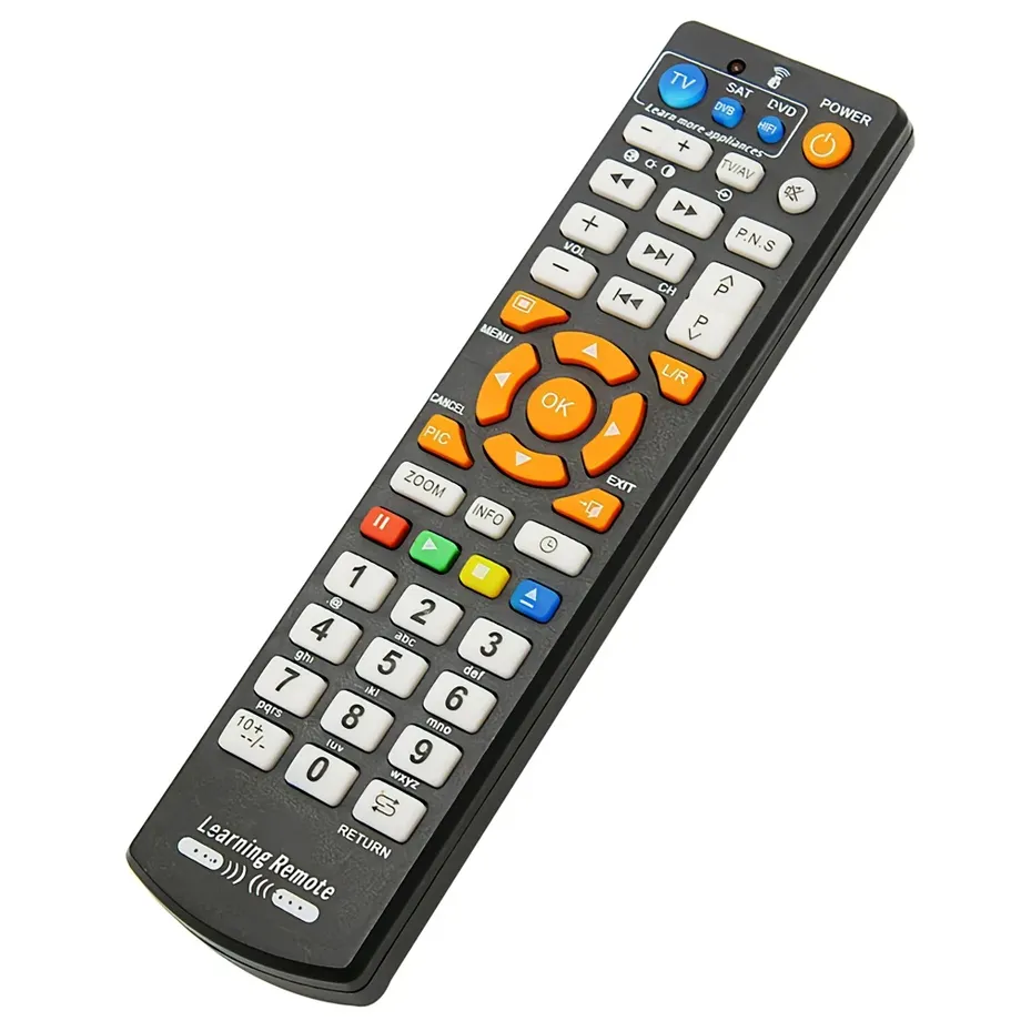 Univerzální chytrý dálkový ovladač s funkcí učení - IR ovladač pro TV, CBL, DVD, SAT-T, VCD, CD, HI-FI a L33