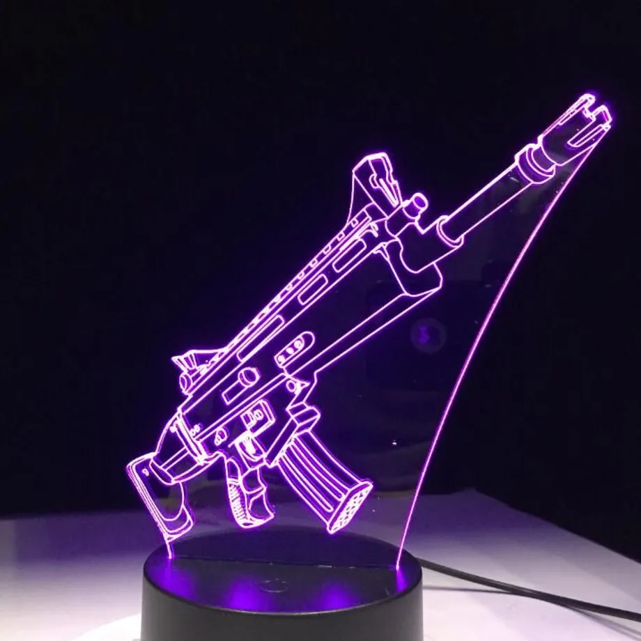 Krásná stolní 3D lampa Fortnite