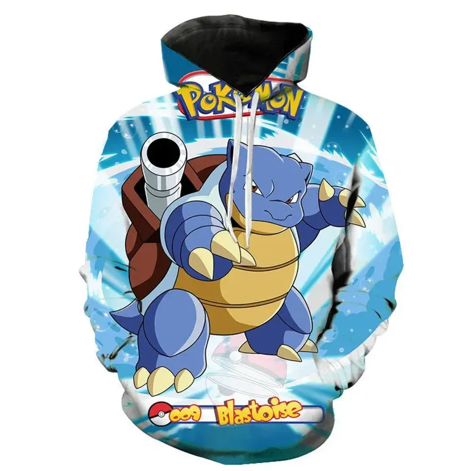 Stylová unisex mikina s klokánkou a potiskem Pokémon Pikachu