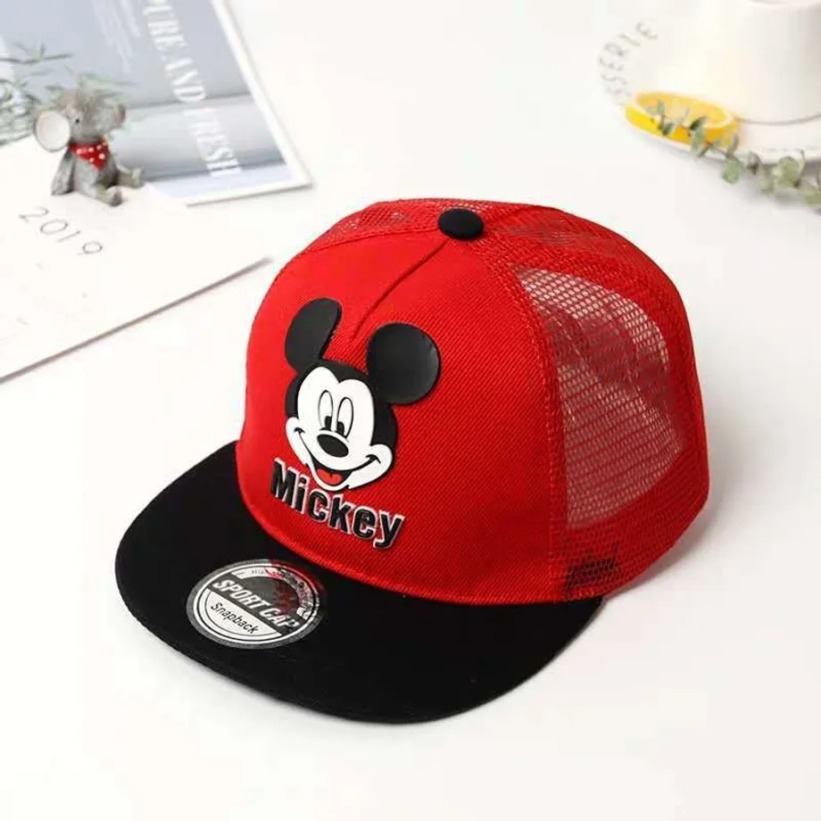 Dětská stylová kšiltovka s nášivkou Mickey Mouse - různé barvy