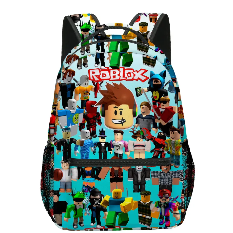 Stylový školní set pro děti - Batoh, penál, taška na svačinu v různých motivech Roblox