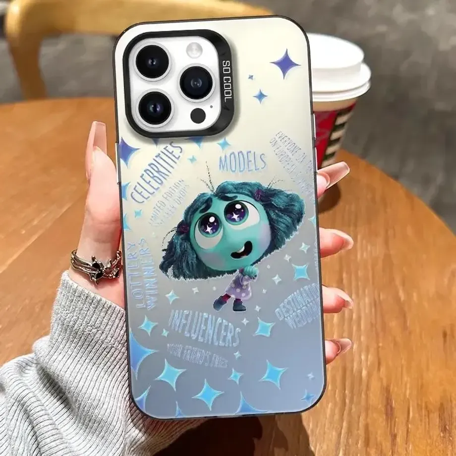 Roztomilý trendy kryt na telefony iPhone s různými motivy z pohádky V hlavě 2 - Inside Out 2