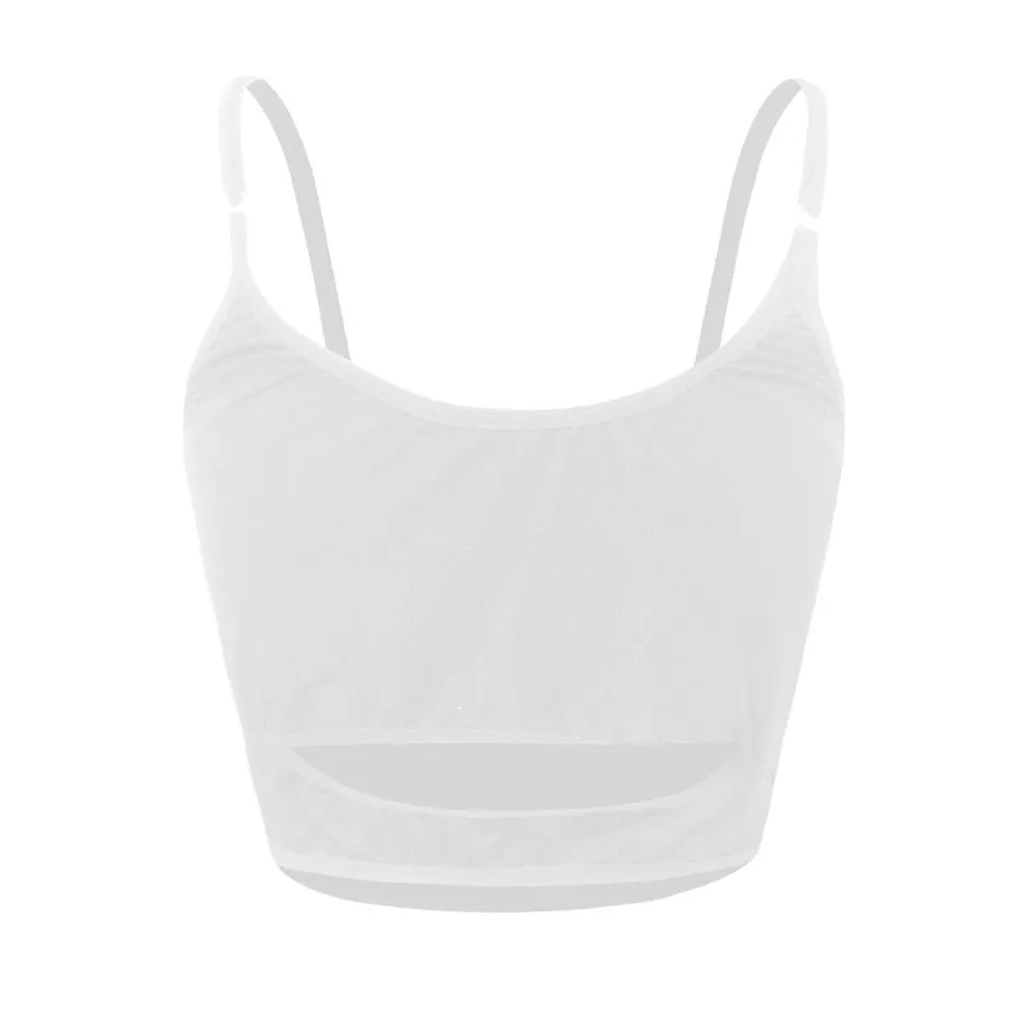 Dámský croptop s průstřihy na léto