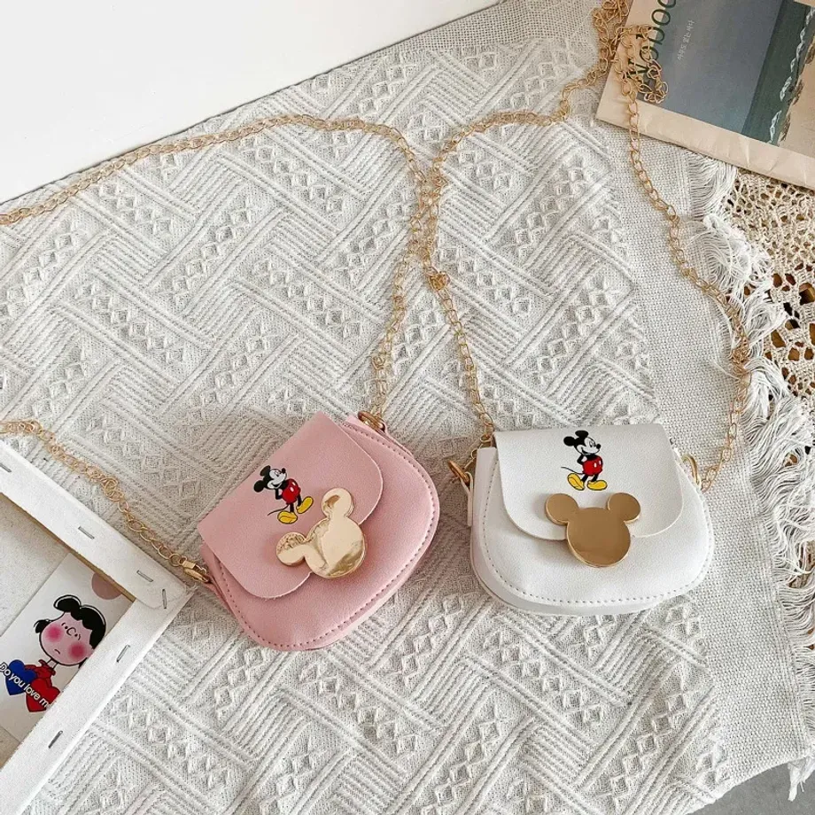 Dětská crossbody kabelka s roztomilým potiskem Mickeyho a jeho kamarádů