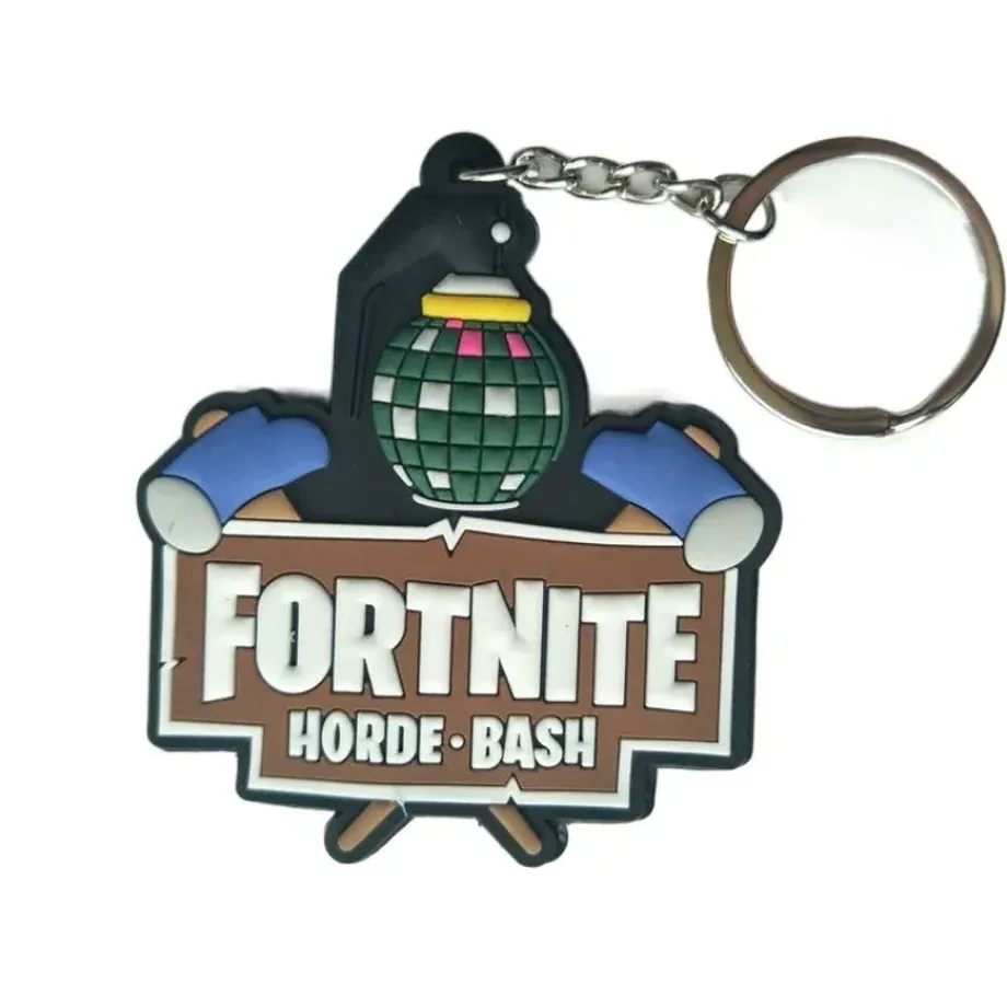 Stylový gumový přívěsek na klíče v provedení postav Fortnite