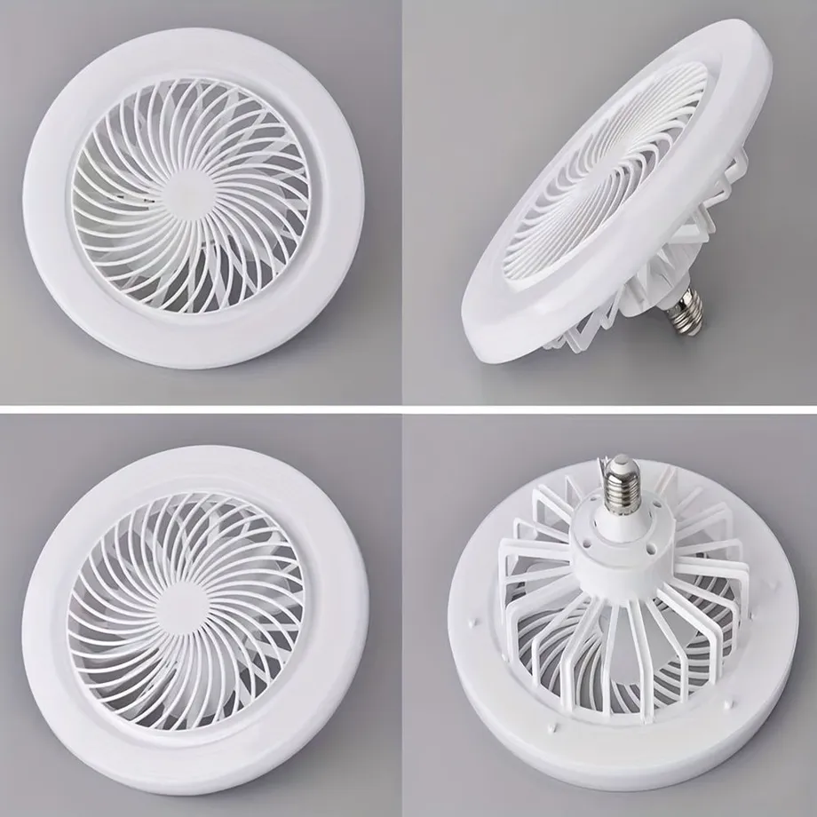 Stropní ventilátor 2v1 s LED osvětlením - E27 závit + dálkové ovládání