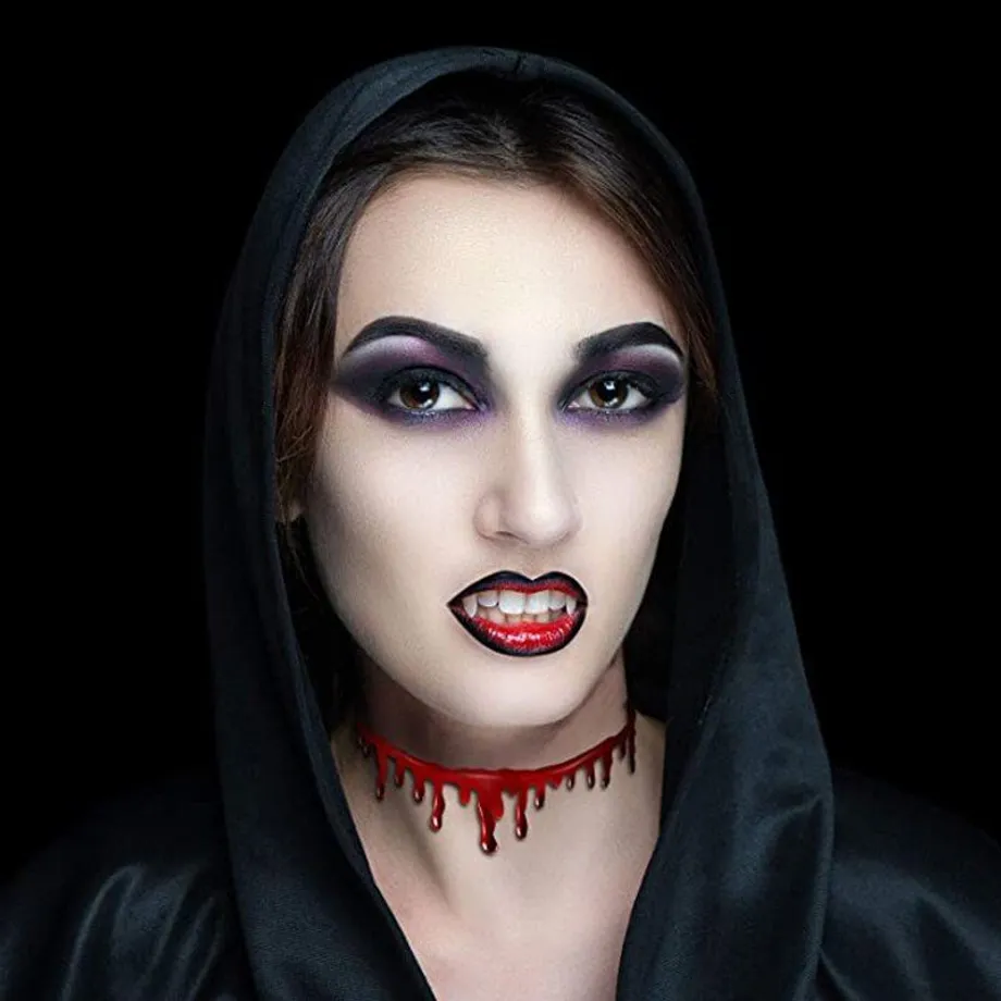 Strašidelný halloweenský choker ke kostýmu