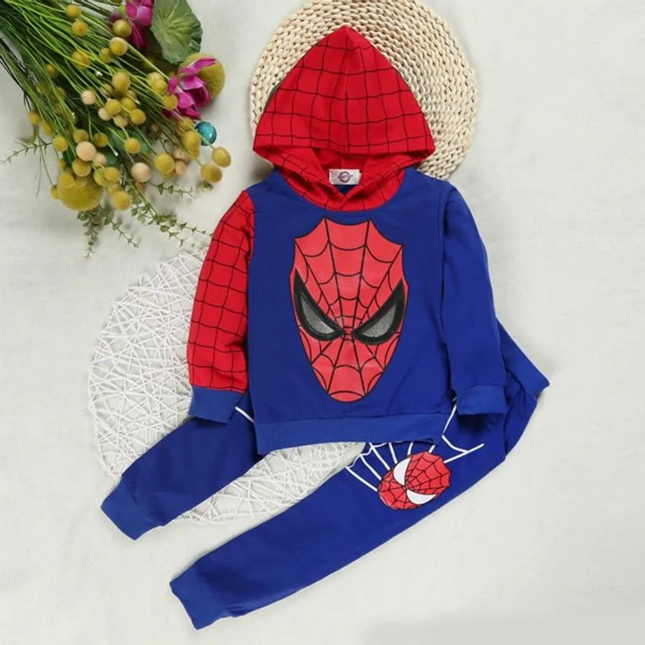 Luxusní dětská tepláková souprava Spider-Man blue 24m