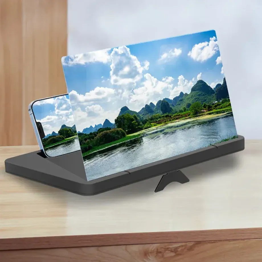 Curved Screen Mobilní Telefonní Zvětšovač Obrazovky 12 Palců, Ultra Clear