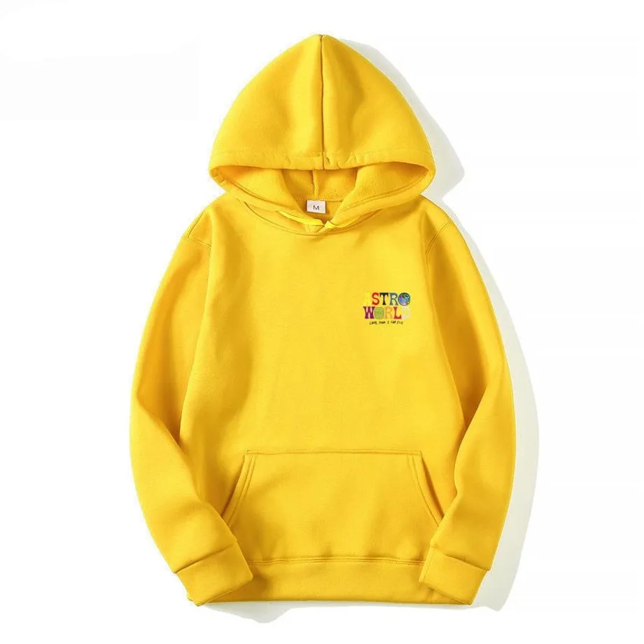 Mikina Unisex s logem Astroworld yellow xxxl