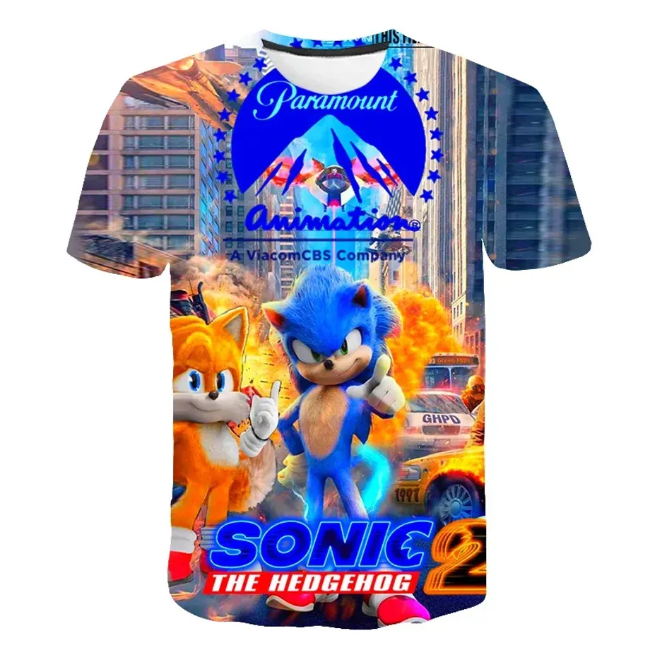 Dětské triko s potiskem různých motivů ježka Sonic