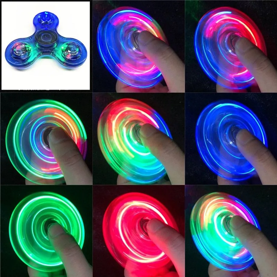 Ruční svítící LED fidget spinner