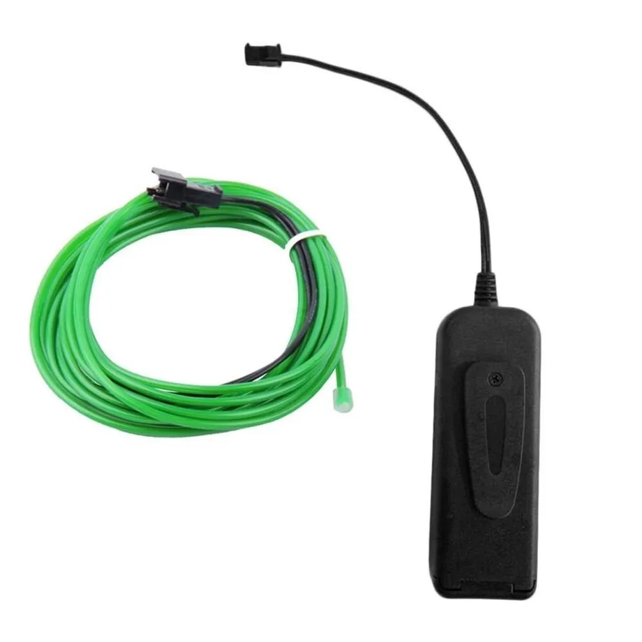 LED drátový kabel na oblečení Augustine zelena