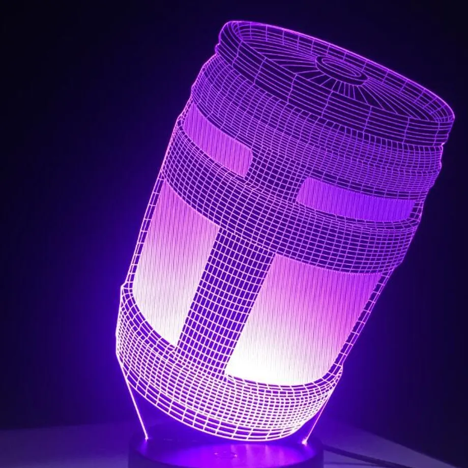 Krásná stolní 3D lampa Fortnite