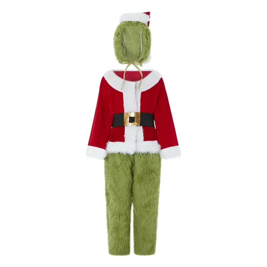 Trendy unisex cosplay kostým v provedení Grinch