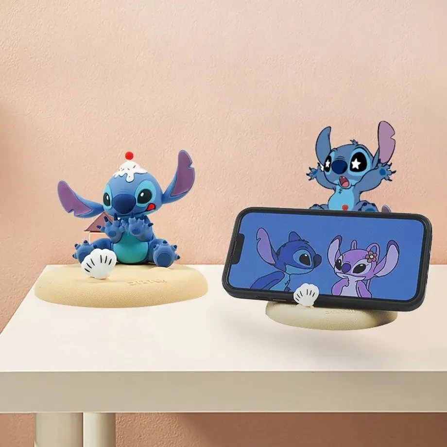 Roztomilý držák na telefon ve tvaru Stitch a Angel