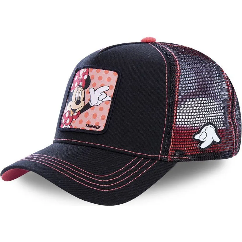 Unisex baseballová kšiltovka s motivy animovaných postaviček MINNIE BLACK PINK