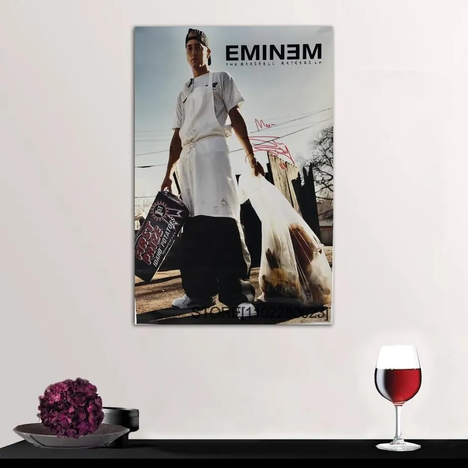 Plakát na plátně s motivem oblíbeného rappera EMINEM - různé velikosti