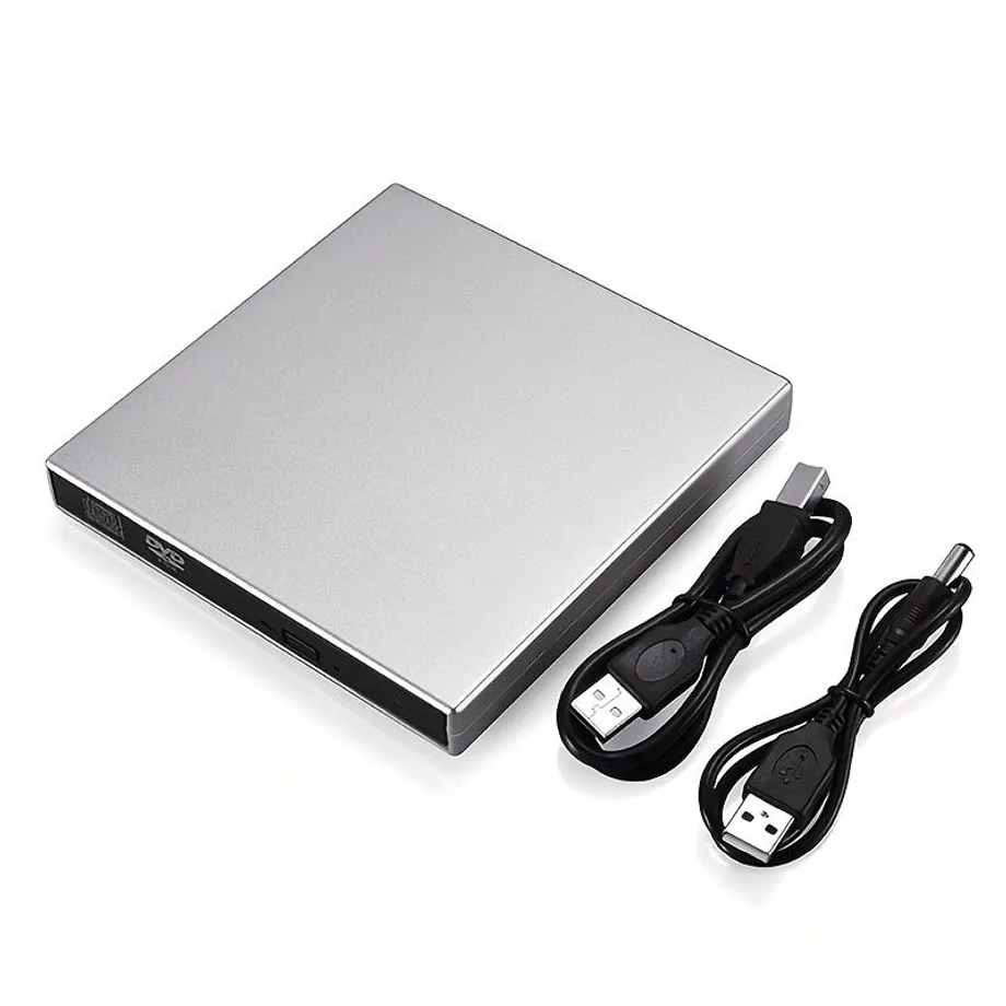 Externí CD DVD Mechanika Pro Notebook, Přenosná Tenká USB 2.0 CD DVD Vypalovačka, CD/DVD +/- RW ROM Optický Ovladač Pro Notebook Podpora Windows 10/8.1/7/XP/Vista, Linux, Mac OS