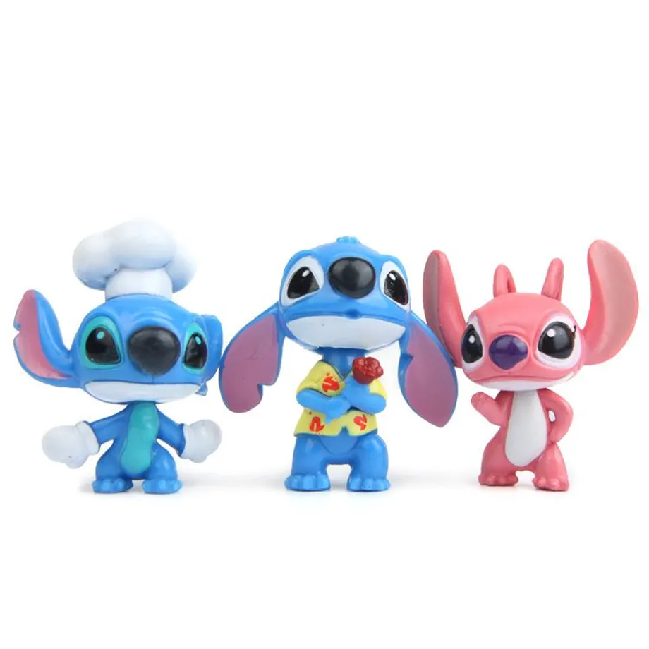 Dětská kreativní sada figurek oblíbené animované postavičky Stitch - 10 ks