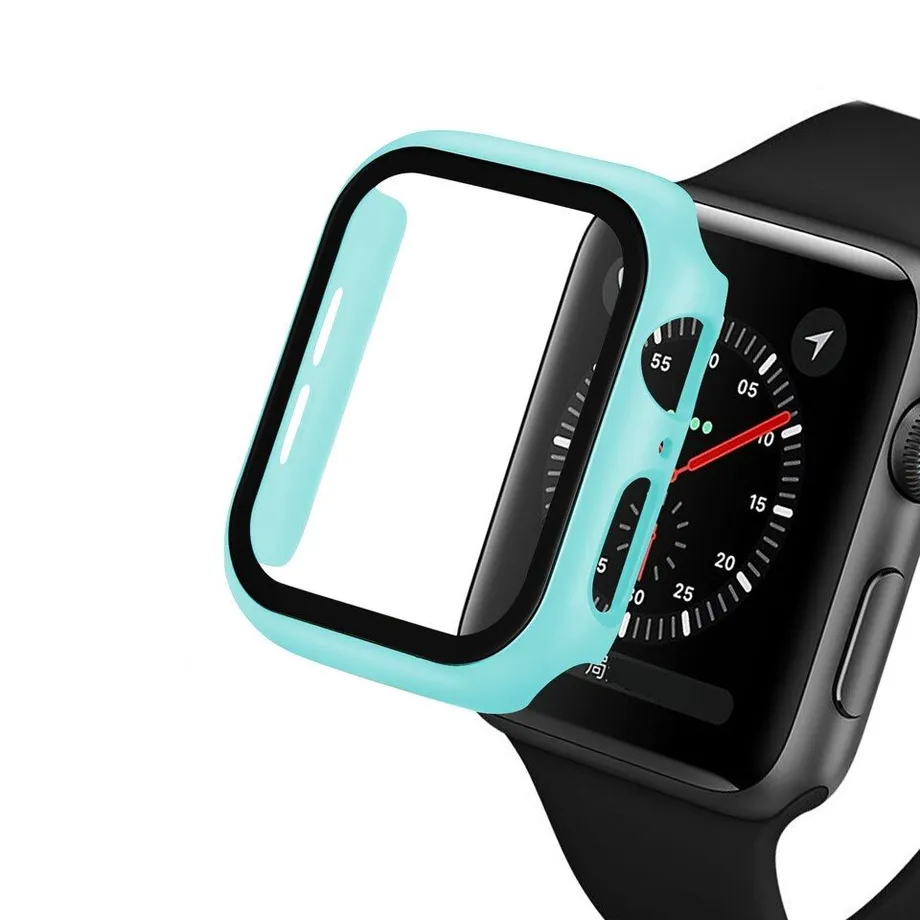 Silikonové pouzdro a tvrzené sklo na Apple watch