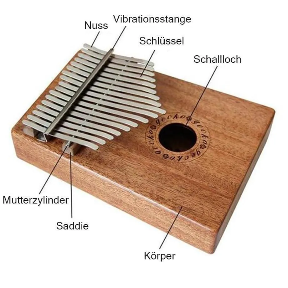 Kalimba Thumb Piano, 17 kláves