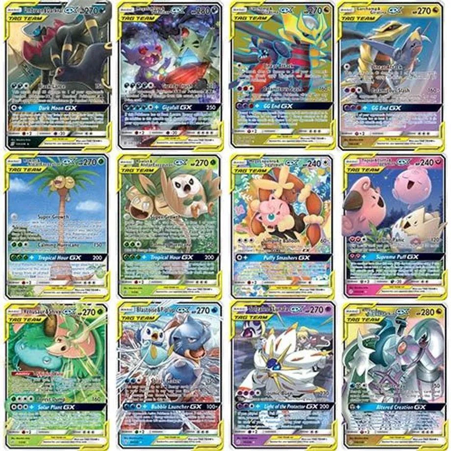 Pokémon kartičky balíček Booster TAG TEAM - 30 ks