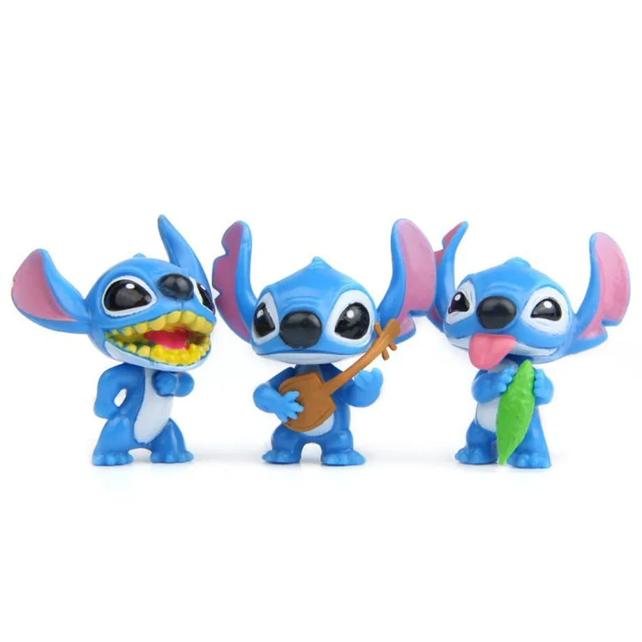 Dětská kreativní sada figurek oblíbené animované postavičky Stitch - 10 ks