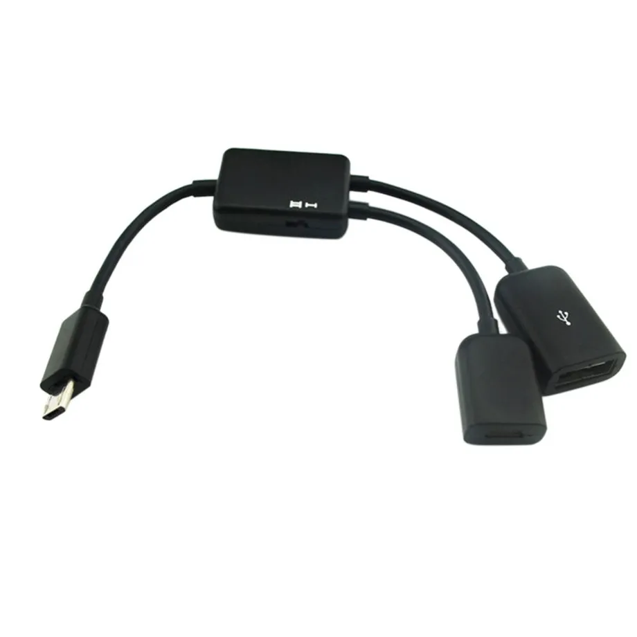 Mikro USB hub 2 porty Micro USB / USB