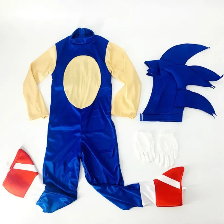 Dětský cosplay kostým v provedení oblíbené postavy ježek Sonic