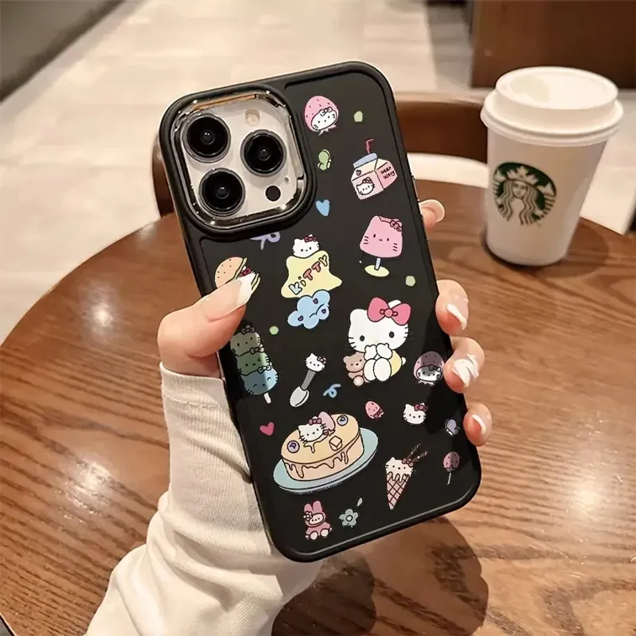 Ochranné pouzdro na telefon s Hello Kitty v designu Y2K - roztomilé pouzdro ze silikonu