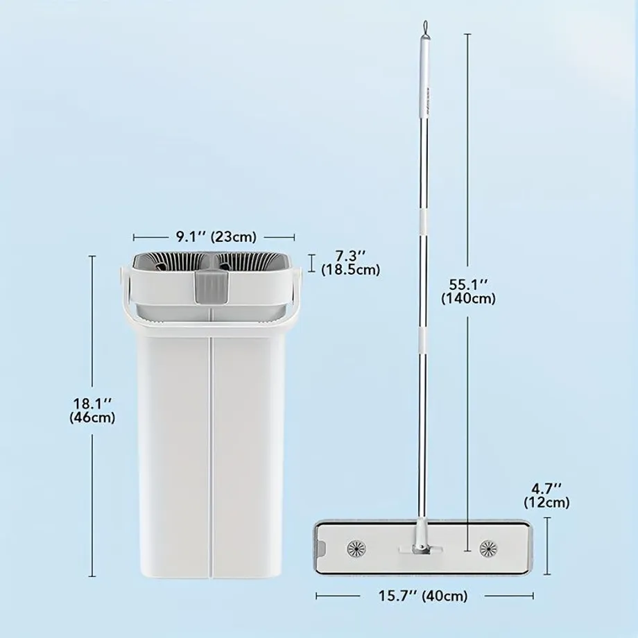 Čisticí mop s kyblíkem a 2 sady mopů