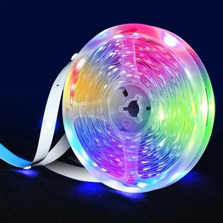 Pásky LED RGB 5050 s ovládáním přes Bluetooth, 5V USB, LED světla pro podsvícení TV a herní místnosti