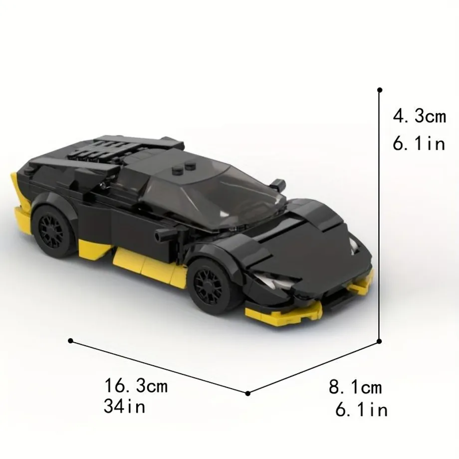 Spojte hru a učení: 335ks modelů supersportů z chytrých kostek s technickými detaily